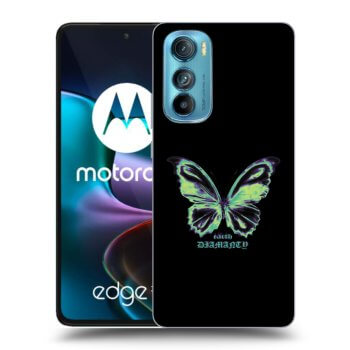 Picasee silikonový černý obal pro Motorola Edge 30 - Diamanty Blue