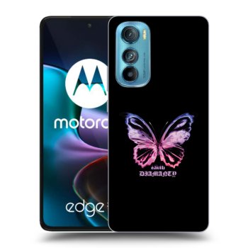 Picasee silikonový černý obal pro Motorola Edge 30 - Diamanty Purple