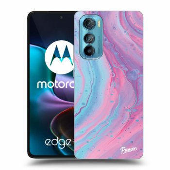 Obal pro Motorola Edge 30 - Pink liquid