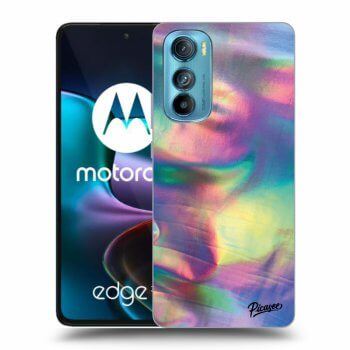 Picasee silikonový černý obal pro Motorola Edge 30 - Holo
