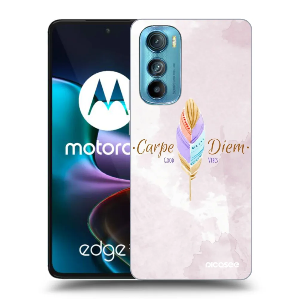 Picasee silikonový průhledný obal pro Motorola Edge 30 - Užívej dne
