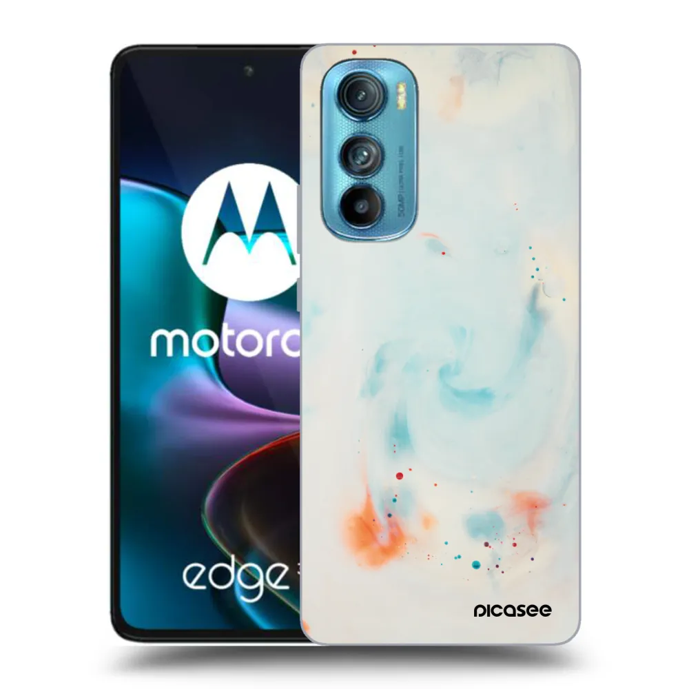 Picasee silikonový průhledný obal pro Motorola Edge 30 - Splash