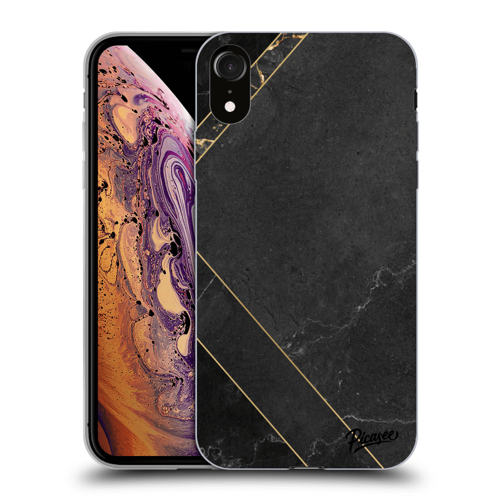 Picasee ULTIMATE CASE pro Apple iPhone XR - Black tile