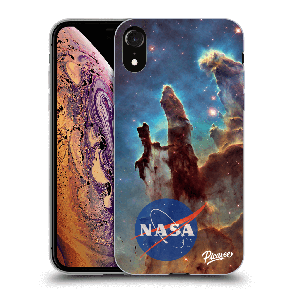 Picasee silikonový průhledný obal pro Apple iPhone XR - Eagle Nebula