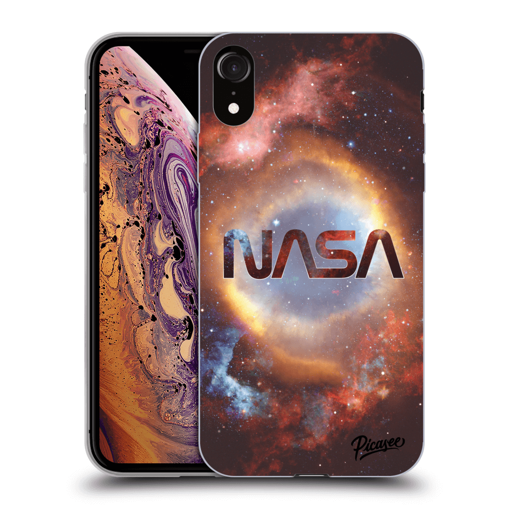 Picasee silikonový průhledný obal pro Apple iPhone XR - Nebula