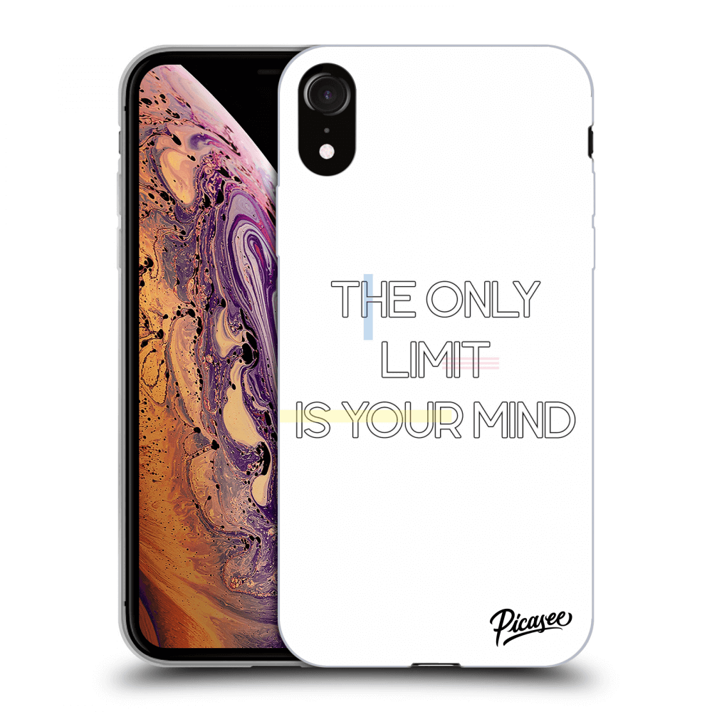 Picasee silikonový průhledný obal pro Apple iPhone XR - The only limit is your mind