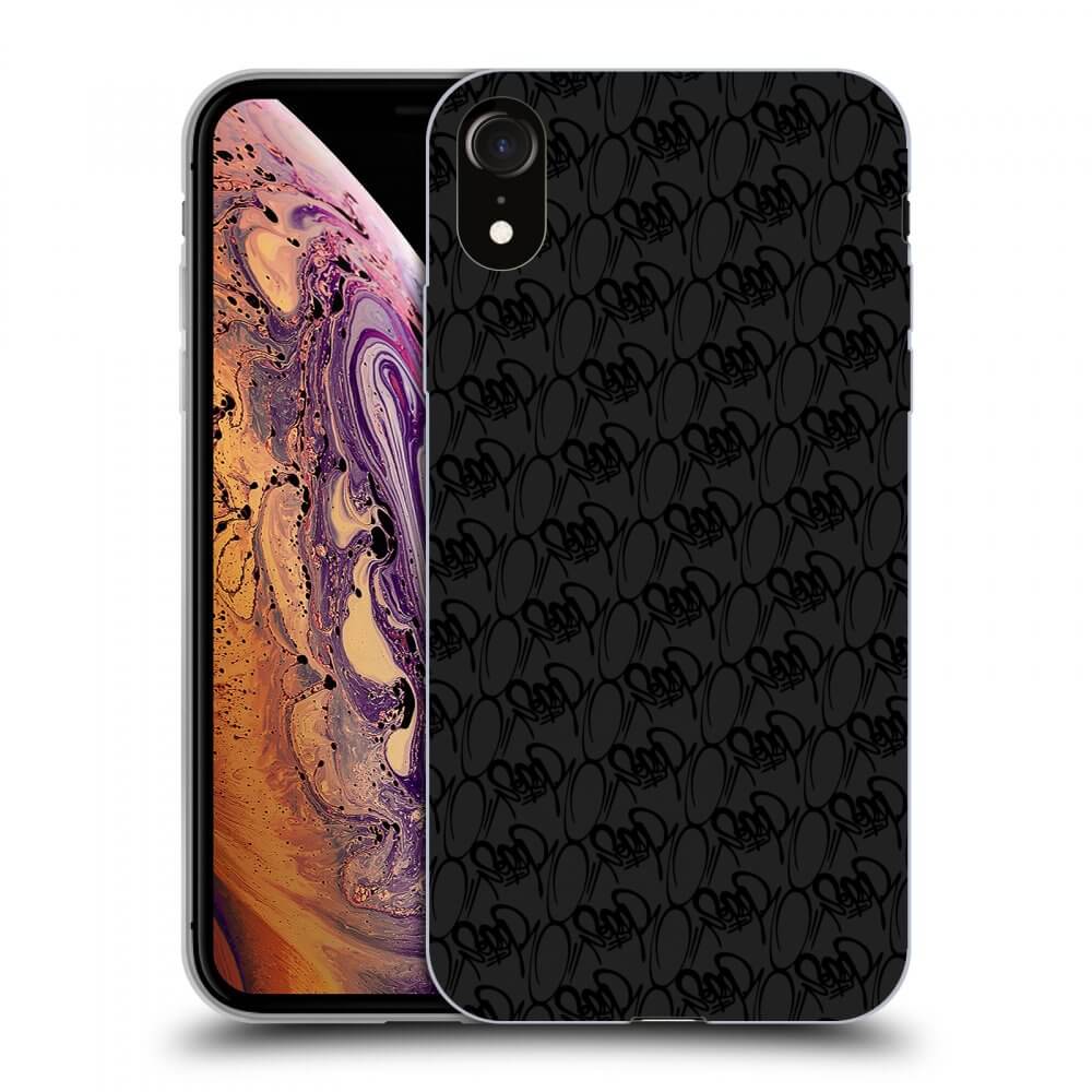 Picasee silikonový černý obal pro Apple iPhone XR - Separ - Black On Black 2