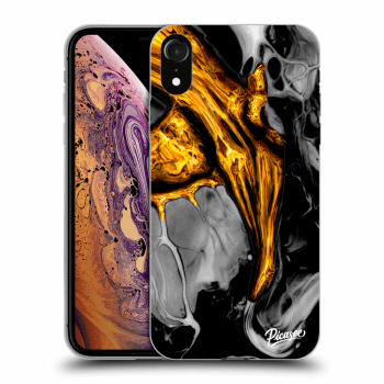 Obal pro Apple iPhone XR - Black Gold