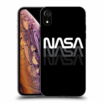 Picasee silikonový černý obal pro Apple iPhone XR - NASA Triple