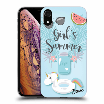 Picasee silikonový černý obal pro Apple iPhone XR - Girls Summer