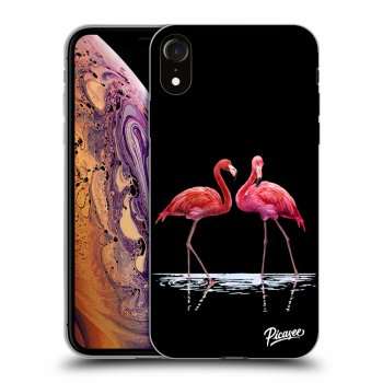 Obal pro Apple iPhone XR - Flamingos couple