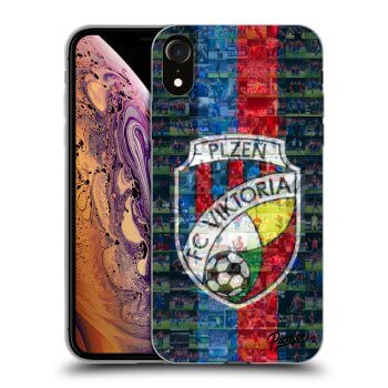 Picasee silikonový průhledný obal pro Apple iPhone XR - FC Viktoria Plzeň A