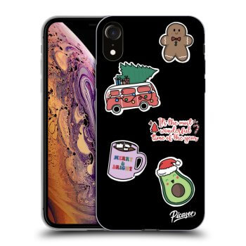 Obal pro Apple iPhone XR - Christmas Stickers