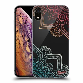 Picasee silikonový průhledný obal pro Apple iPhone XR - Flowers pattern