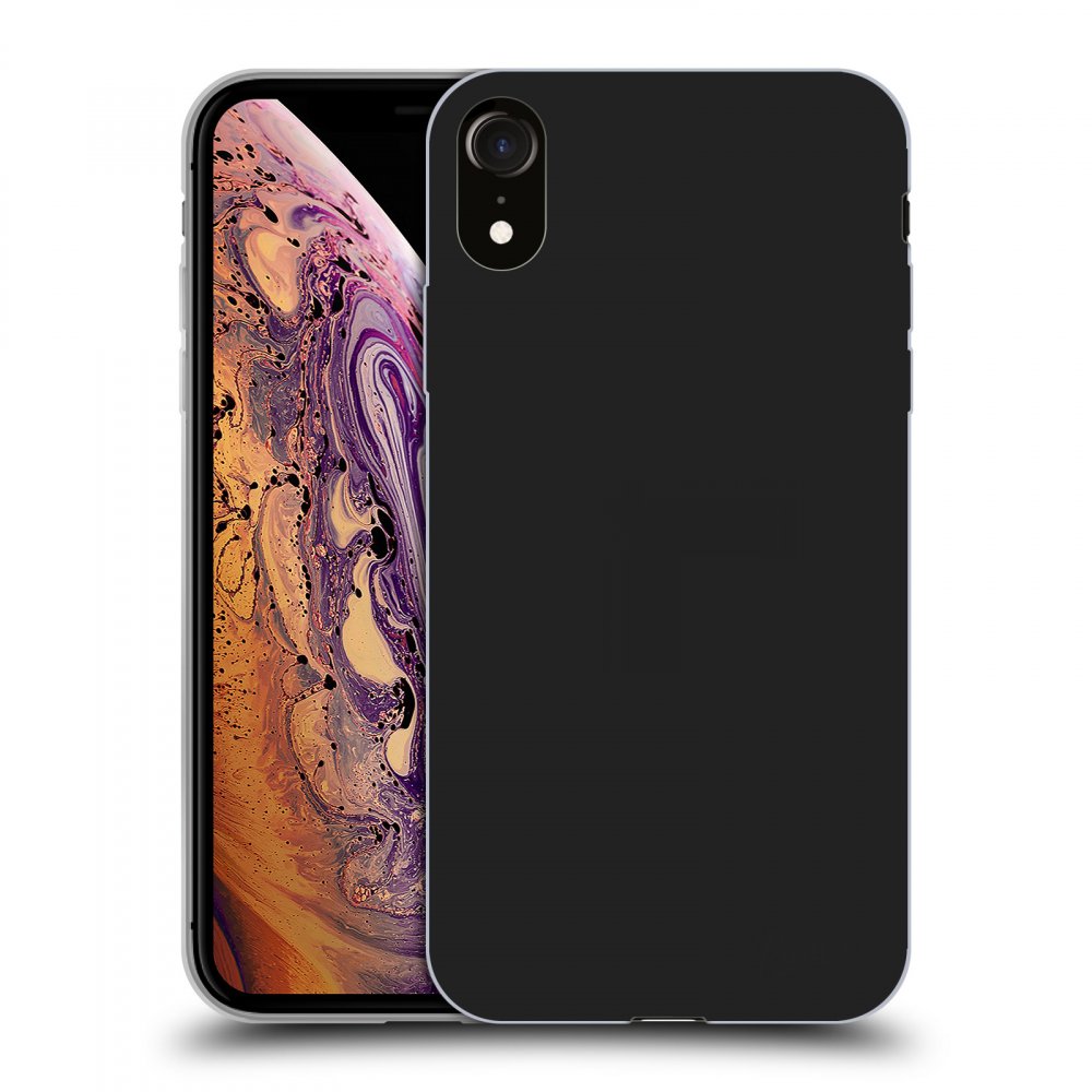 Picasee silikonový černý obal pro Apple iPhone XR - Clear
