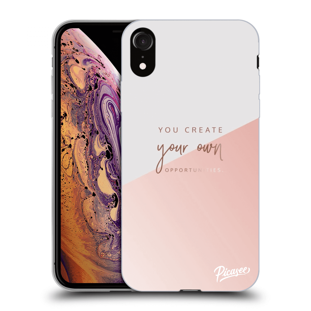 Picasee silikonový průhledný obal pro Apple iPhone XR - You create your own opportunities