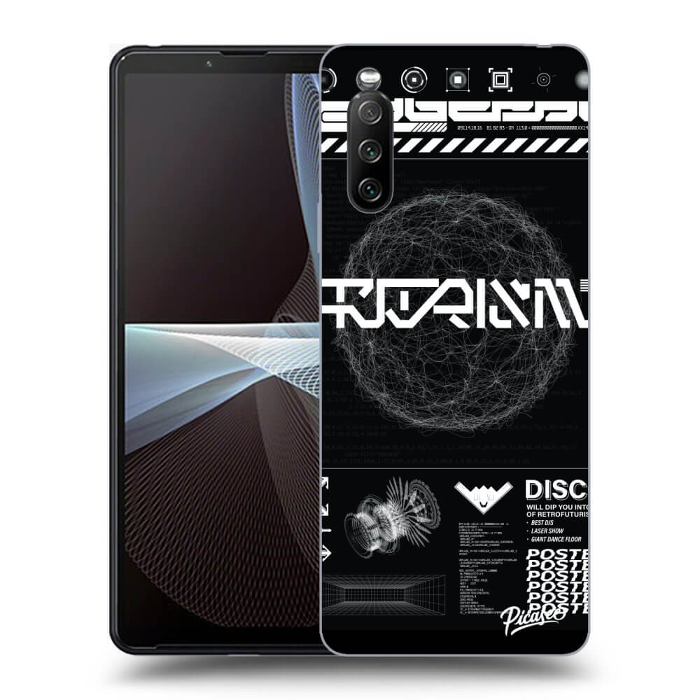Picasee silikonový černý obal pro Sony Xperia 10 III - BLACK DISCO