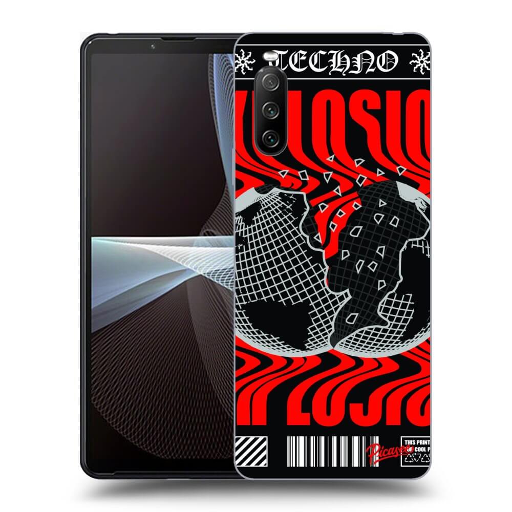 Picasee silikonový černý obal pro Sony Xperia 10 III - EXPLOSION