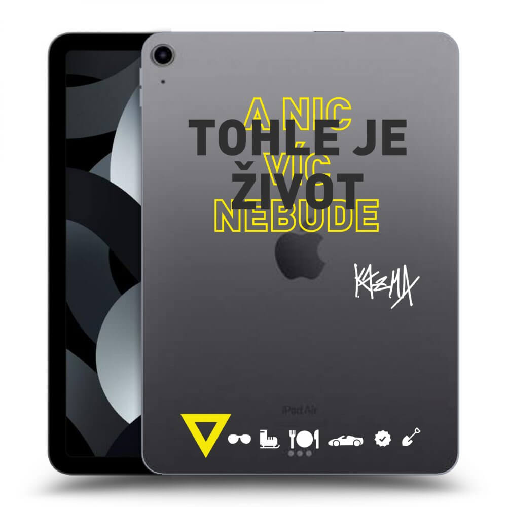 Picasee silikonový průhledný obal pro Apple iPad Pro 11" 2019 (1.gen.) - Kazma - TOHLE JE ŽIVOT A NIC VÍC NEBUDE