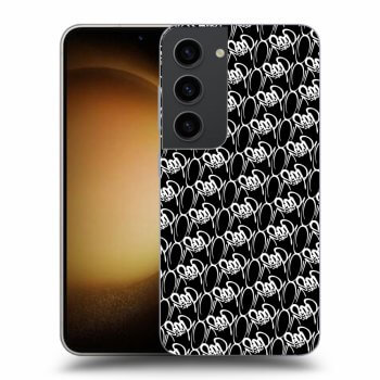 Picasee silikonový černý obal pro Samsung Galaxy S23 5G - Separ - White On Black 2