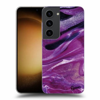 Obal pro Samsung Galaxy S23 5G - Purple glitter