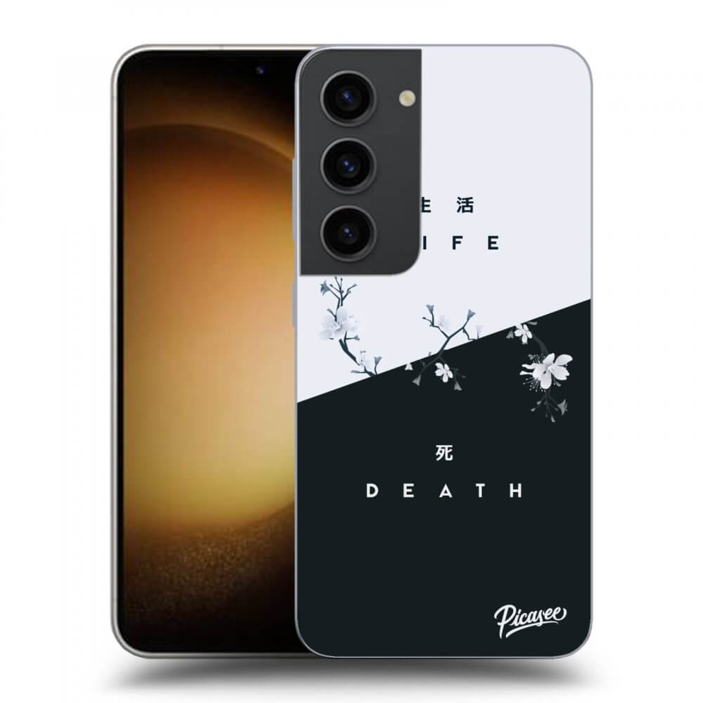 Picasee silikonový černý obal pro Samsung Galaxy S23 5G - Life - Death