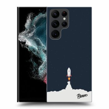Picasee silikonový černý obal pro Samsung Galaxy S23 Ultra 5G - Astronaut 2