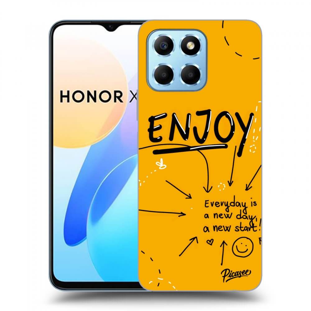 Picasee silikonový průhledný obal pro Honor X8 5G - Enjoy