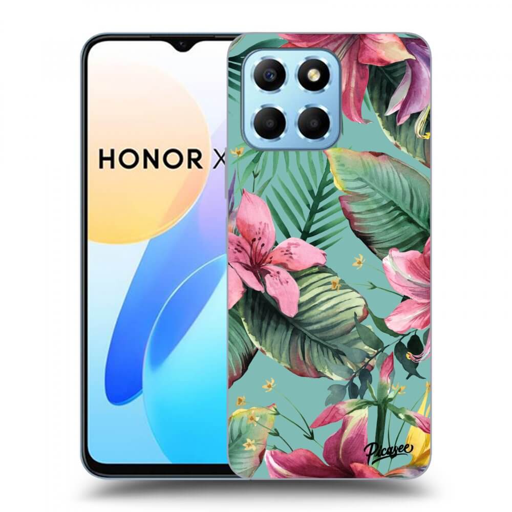 Picasee silikonový průhledný obal pro Honor X8 5G - Hawaii