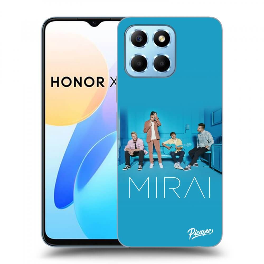 Picasee silikonový průhledný obal pro Honor X8 5G - Mirai - Blue