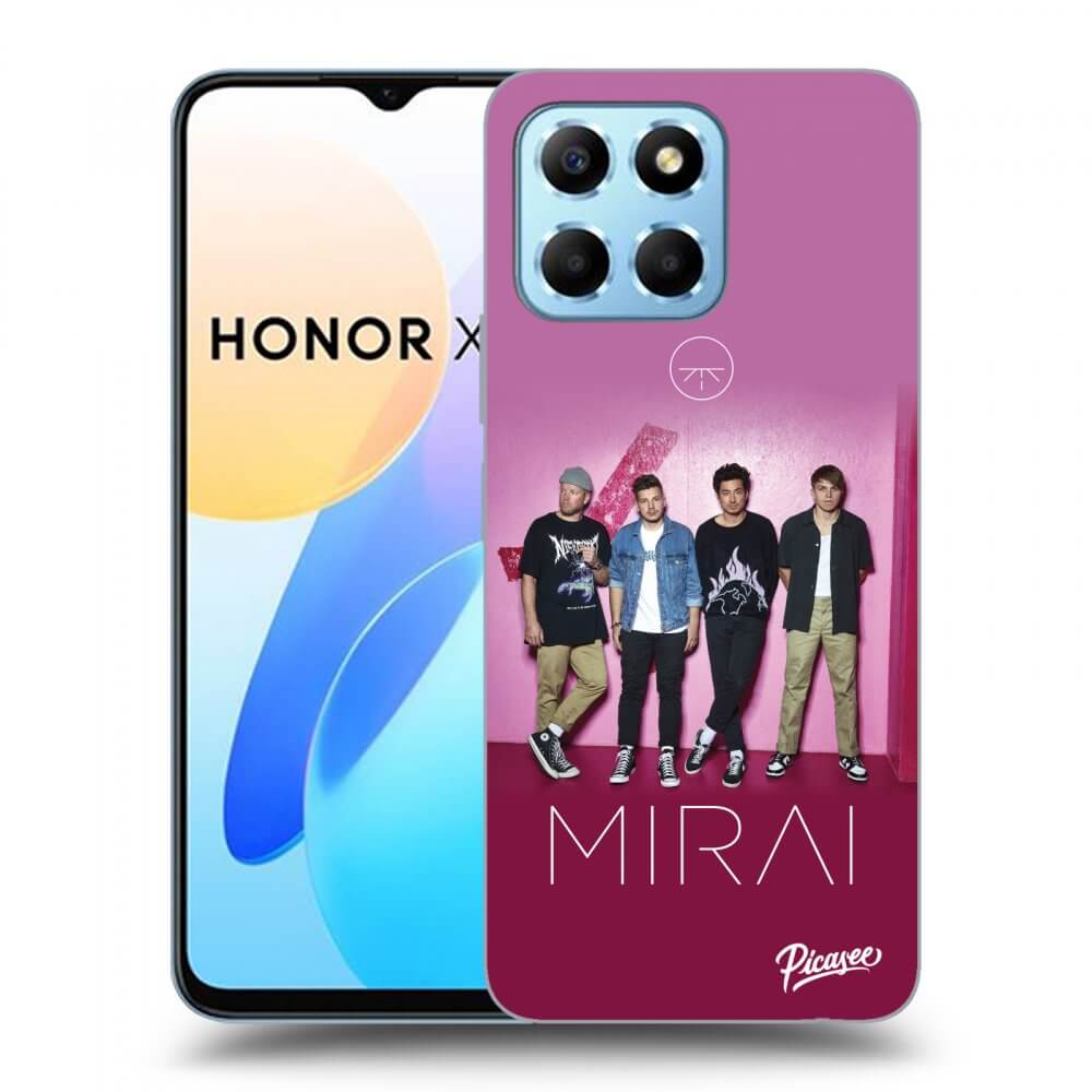 Picasee silikonový průhledný obal pro Honor X8 5G - Mirai - Pink