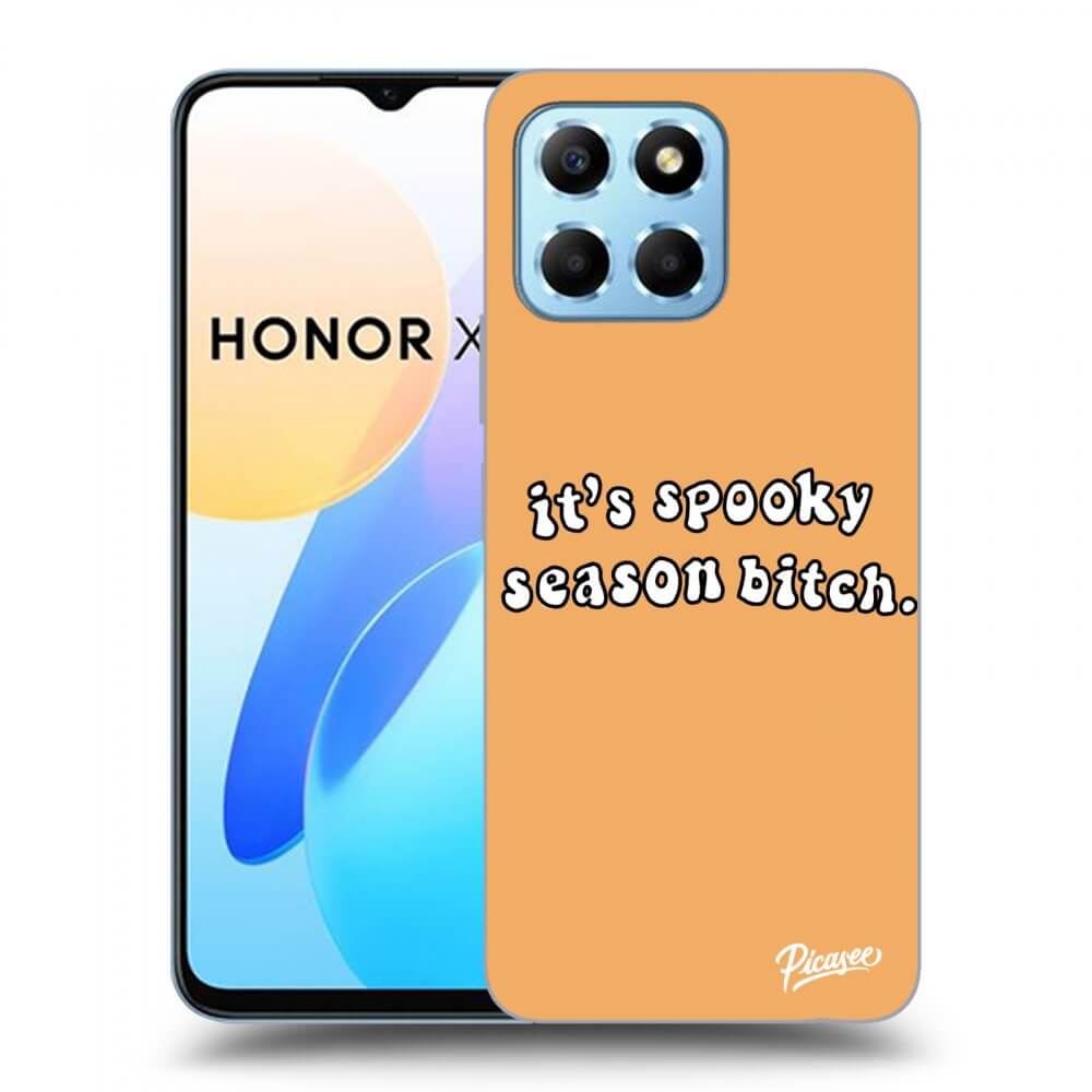 Picasee silikonový průhledný obal pro Honor X8 5G - Spooky season
