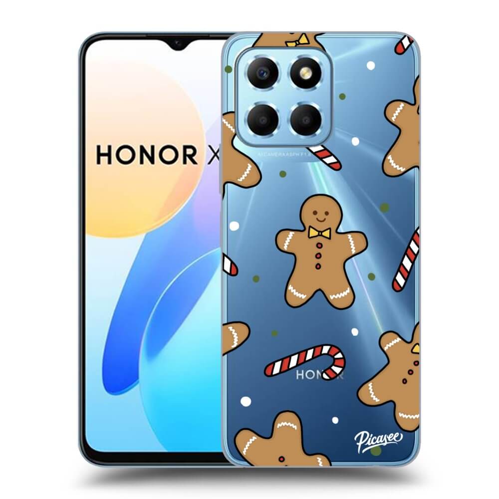 Picasee silikonový průhledný obal pro Honor X8 5G - Gingerbread