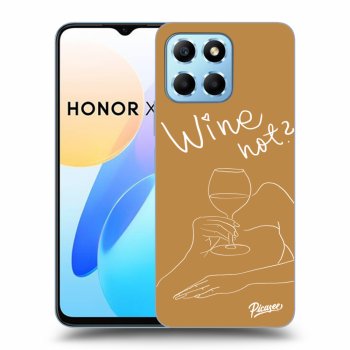 Picasee silikonový průhledný obal pro Honor X8 5G - Wine not