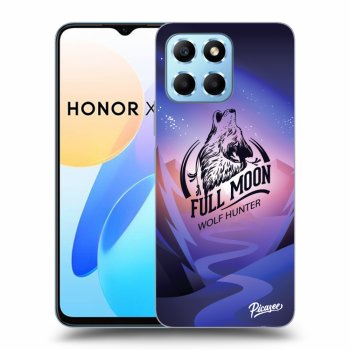 Picasee silikonový černý obal pro Honor X8 5G - Wolf