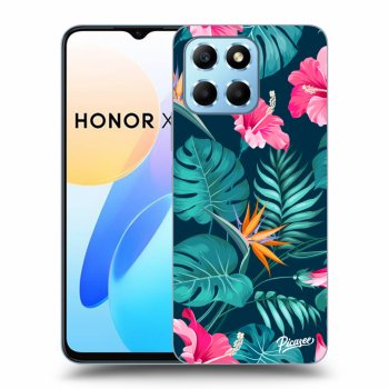 Picasee ULTIMATE CASE pro Honor X8 5G - Pink Monstera
