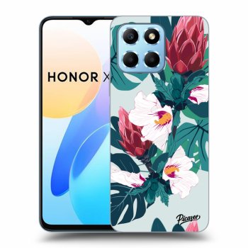 Picasee silikonový průhledný obal pro Honor X8 5G - Rhododendron