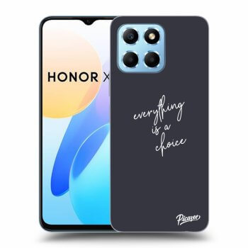 Picasee silikonový průhledný obal pro Honor X8 5G - Everything is a choice