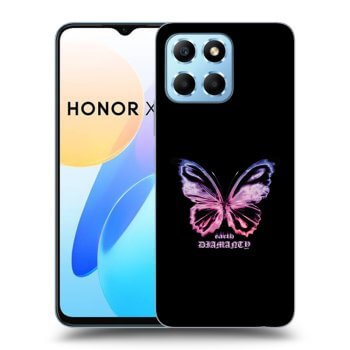 Obal pro Honor X8 5G - Diamanty Purple