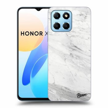 Picasee silikonový průhledný obal pro Honor X8 5G - White marble