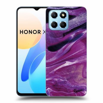 Picasee ULTIMATE CASE pro Honor X8 5G - Purple glitter