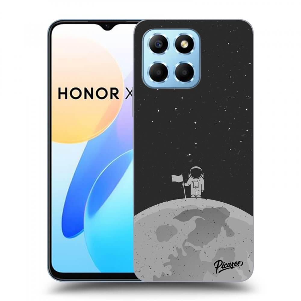 Picasee silikonový černý obal pro Honor X8 5G - Astronaut