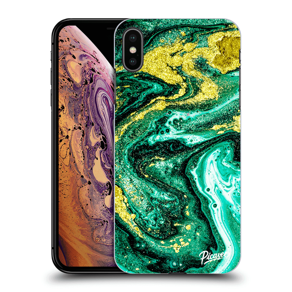 Picasee ULTIMATE CASE pro Apple iPhone XS Max - Green Gold
