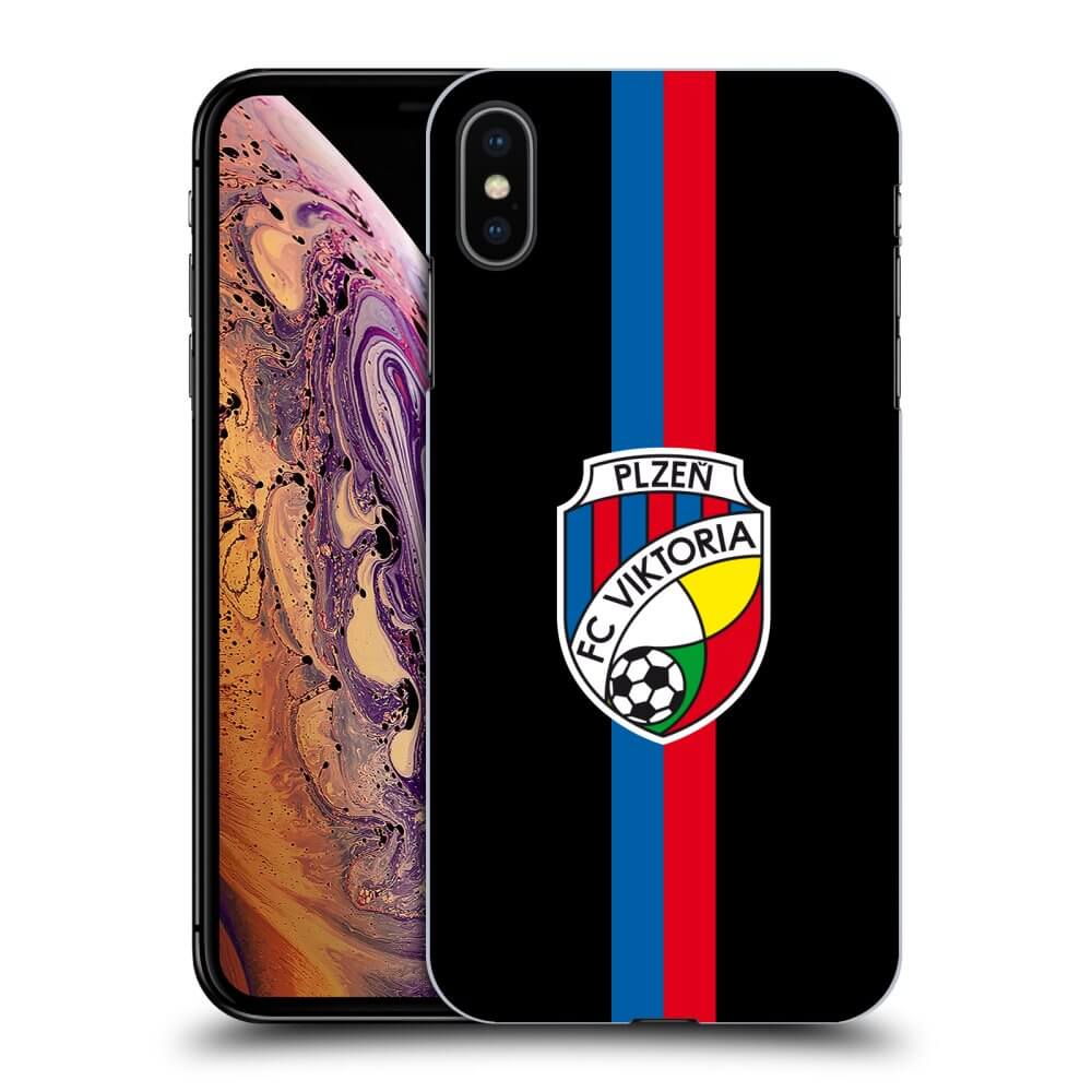 Picasee silikonový černý obal pro Apple iPhone XS Max - FC Viktoria Plzeň H