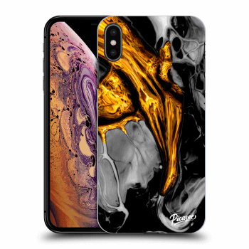 Obal pro Apple iPhone XS Max - Black Gold