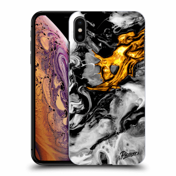 Obal pro Apple iPhone XS Max - Black Gold 2