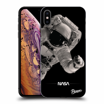 Picasee silikonový černý obal pro Apple iPhone XS Max - Astronaut Big