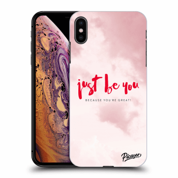 Picasee silikonový průhledný obal pro Apple iPhone XS Max - Just be you