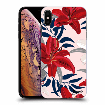 Obal pro Apple iPhone XS Max - Red Lily