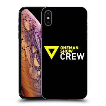 Picasee silikonový černý obal pro Apple iPhone XS Max - ONEMANSHOW CREW